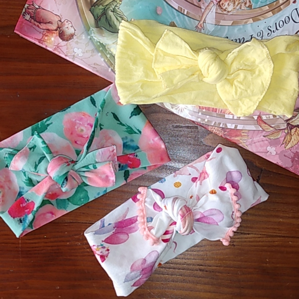 Baby Bling Bow Headband Trio